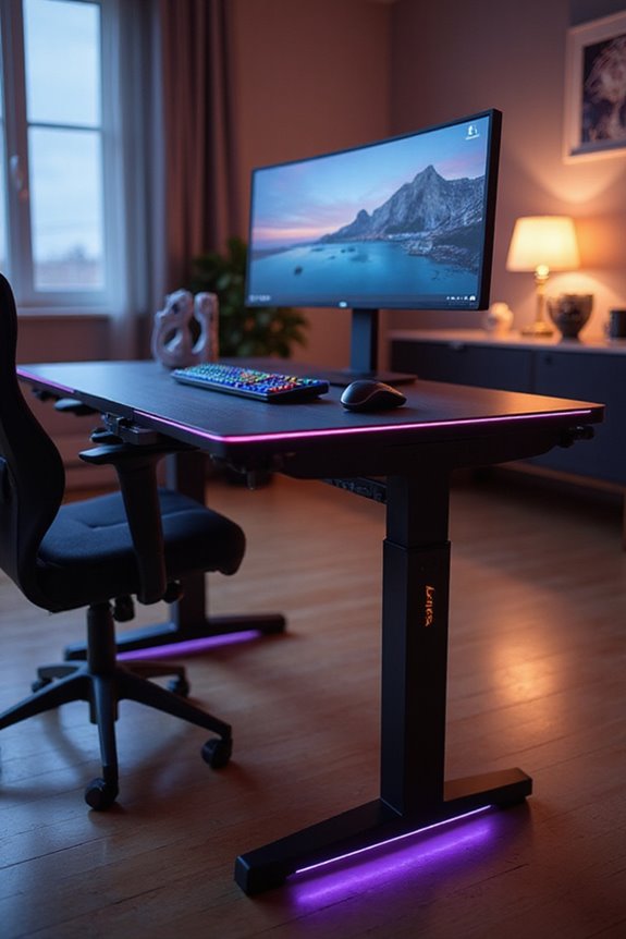 adjustable height gaming desks