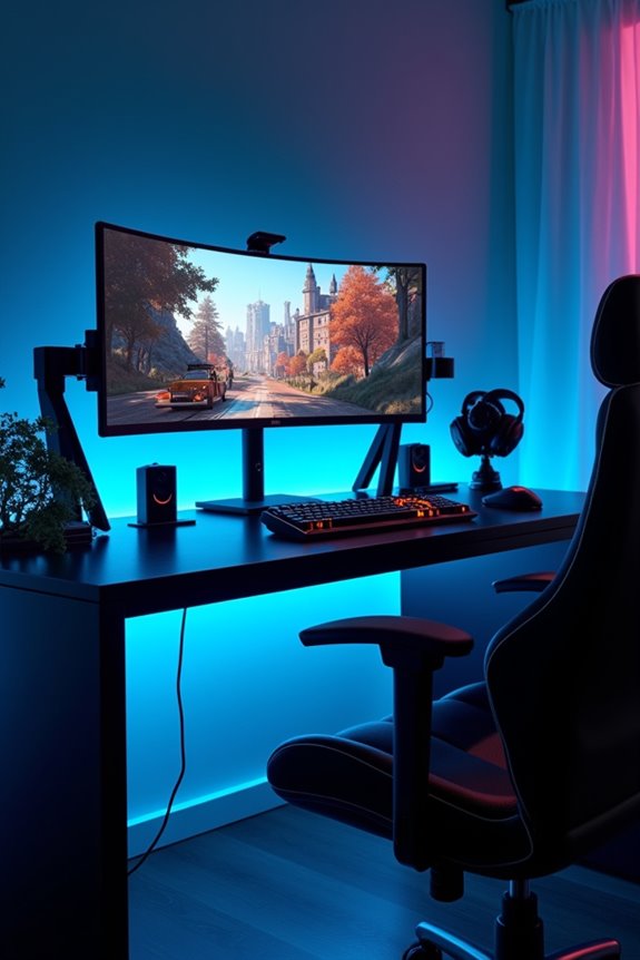 epic gaming desk setups