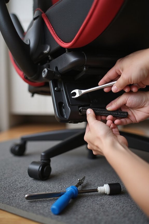 fixing gaming chair issues