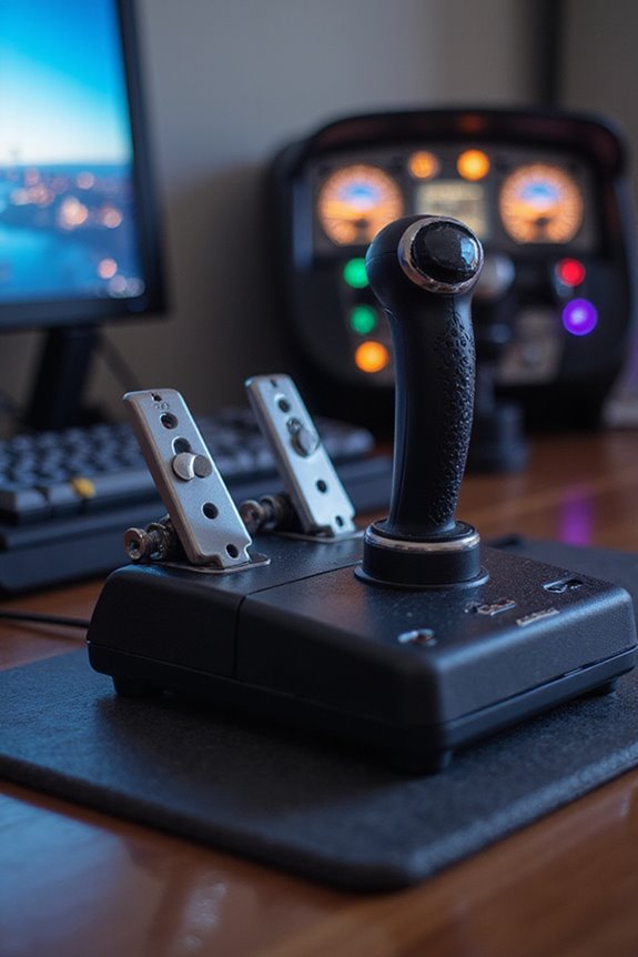 flight simulator joystick considerations
