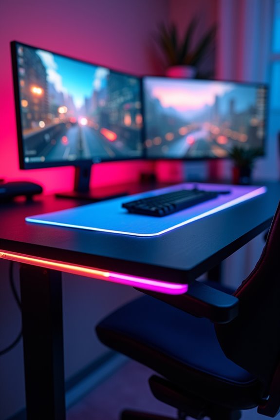 gaming desk size considerations