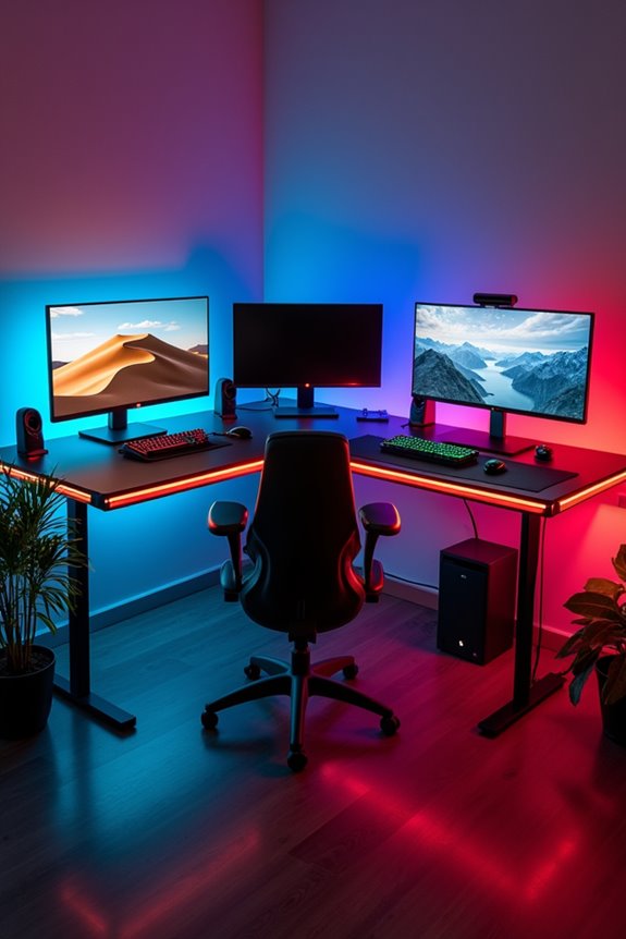 rgb gaming desks 2025