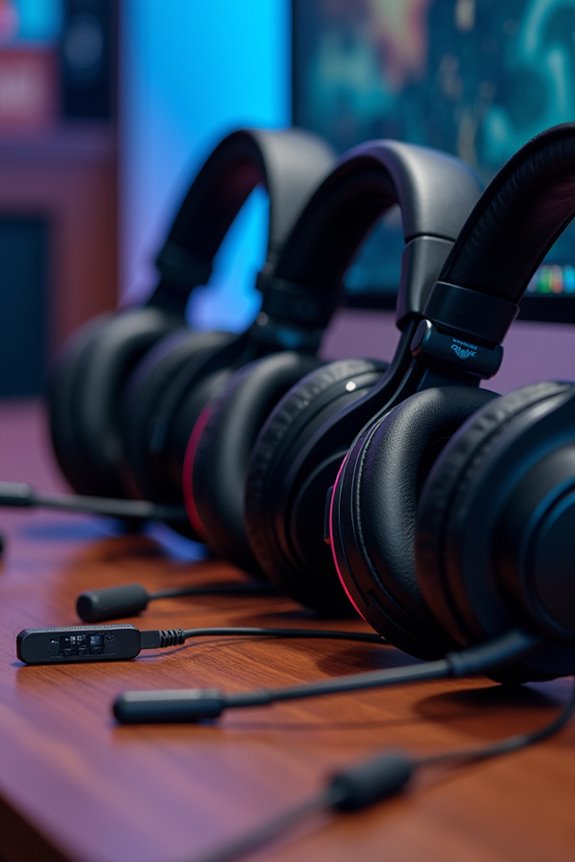 top detachable mic headsets