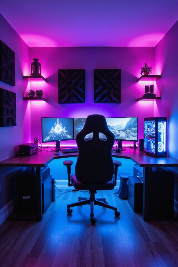 unique gaming room aesthetics