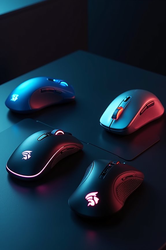 wireless charging gaming mice